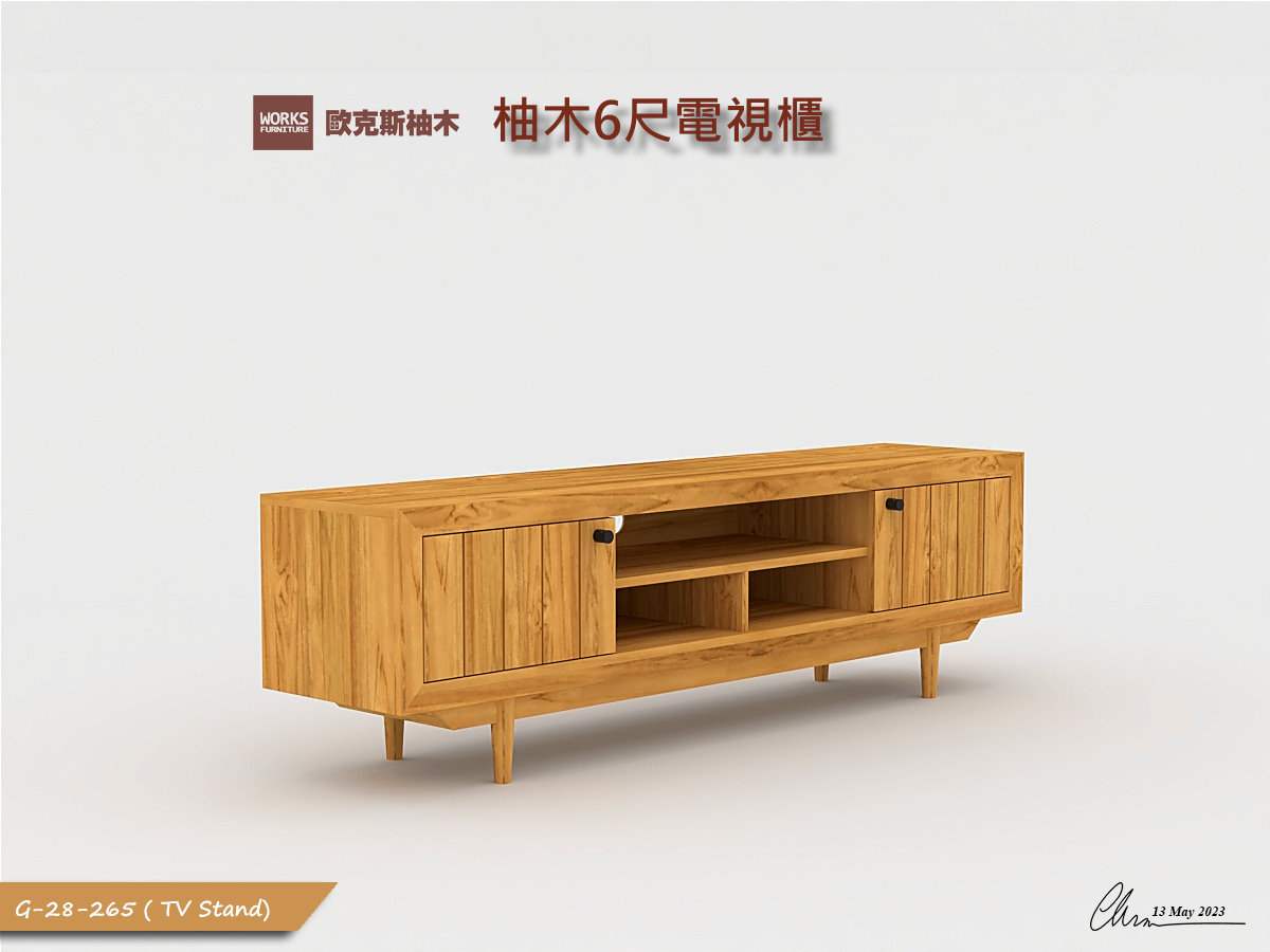 HOLM 6尺電視櫃｜客廳家居 / 電視櫃系列｜歐克斯柚木家具
