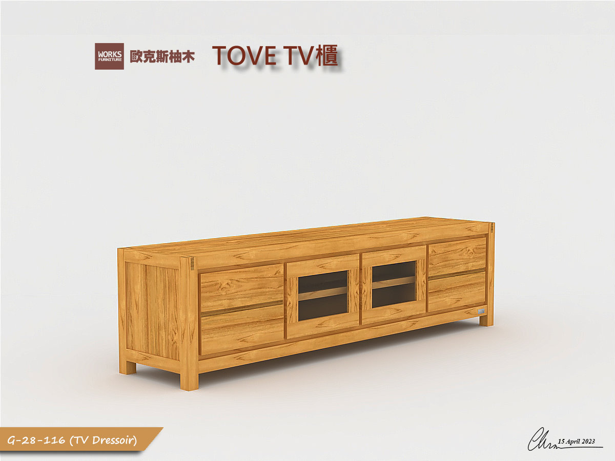 TABER 電視櫃｜客廳家居 / 電視櫃系列｜歐克斯柚木家具