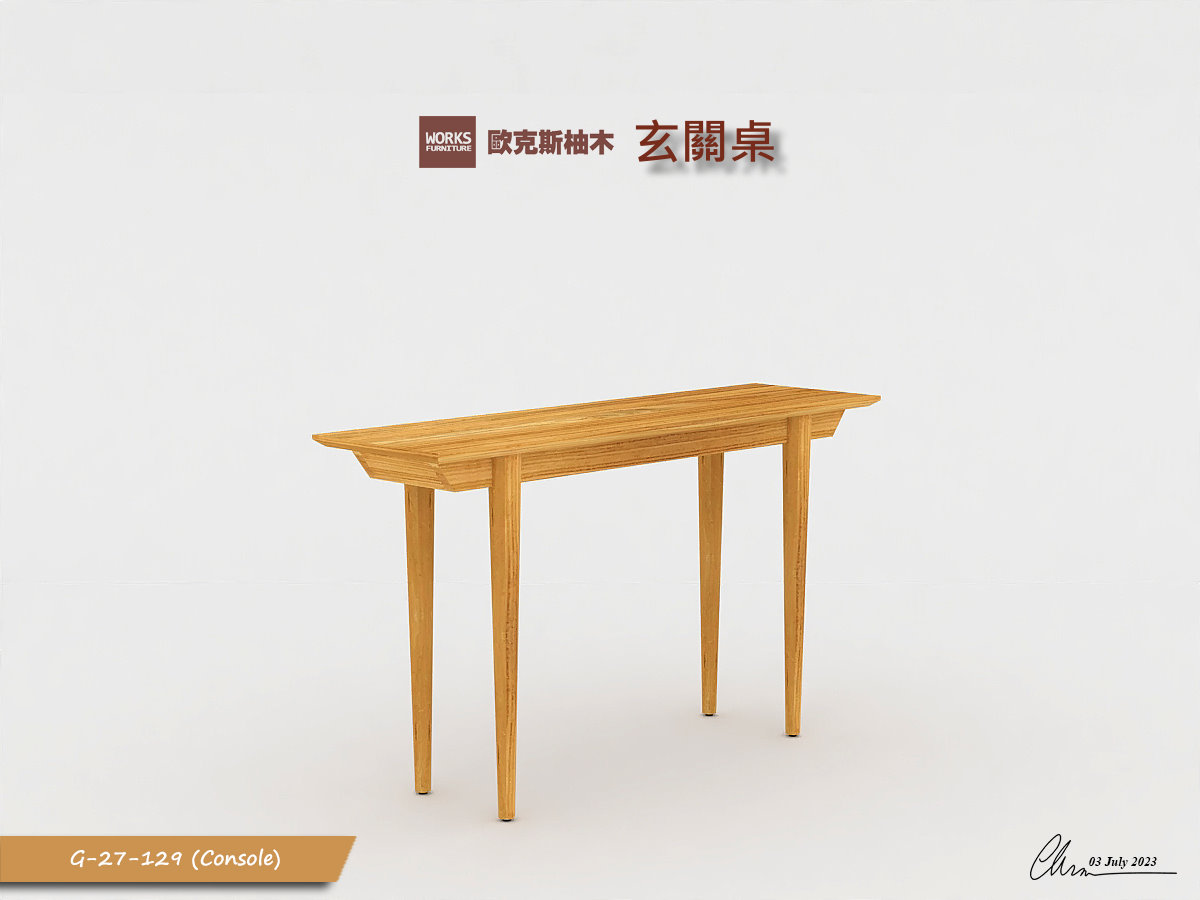 高腳玄關桌｜客廳家居 / 玄關櫃及置物架｜歐克斯柚木家具